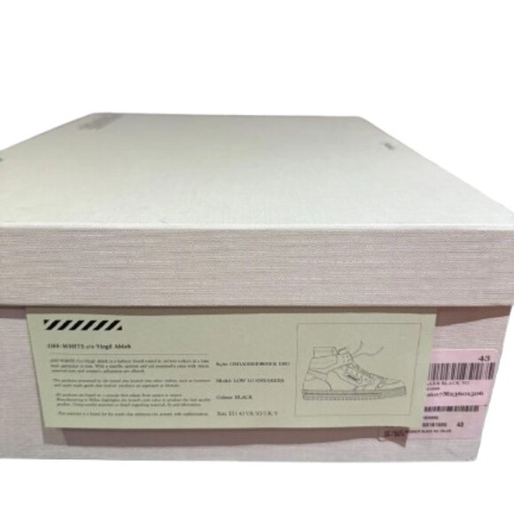 Off-White- 3.0 Off Court Black High Top- Canvas Sneaker-SIZE EU 43 ❌🖤✨ - Picture 9 of 15